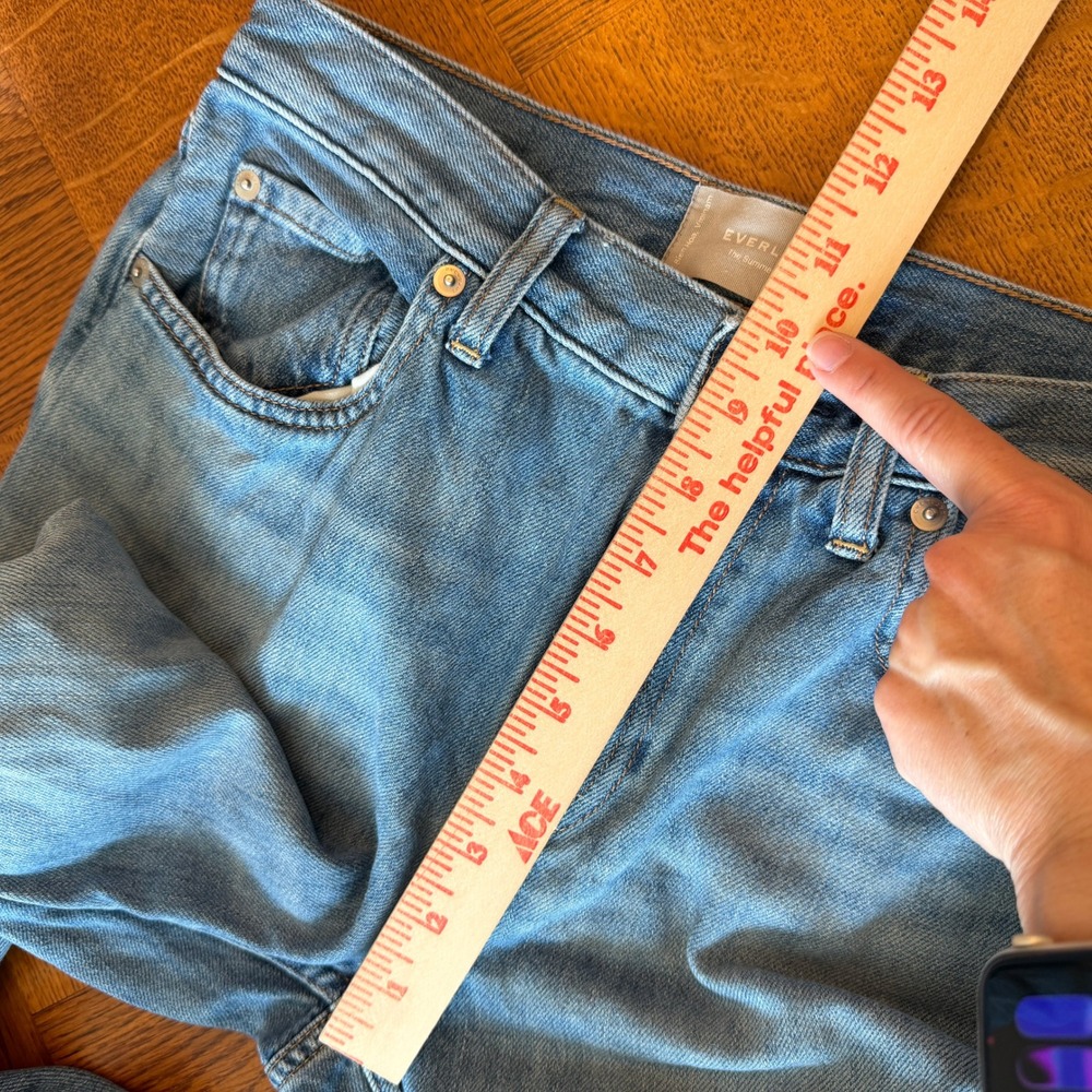 Everlane The Summer Jean Women 27 Light Wash High Rise Straight Leg Denim Cotton - Picture 9 of 14
